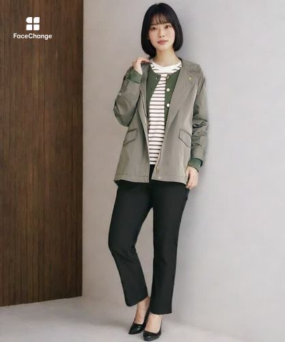 レディース テントシルエット フーディー ジャケット通販 [0204-55452