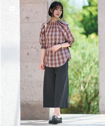 レディース セミワイド クロップド パンツ通販 [0205-55550