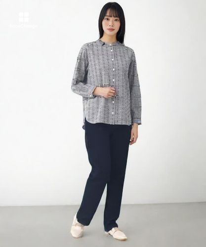 レディース スタンドカラー カットドビー ブラウス通販 [0301-55108