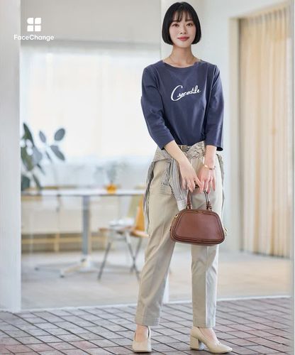 レディース フリルカラー ストライプ ブラウス通販 [0301-55114