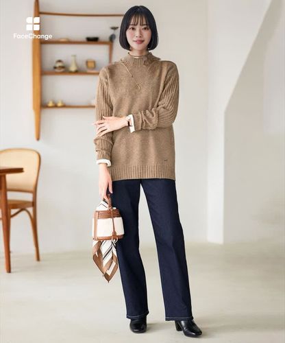 レディース 刺繍フリルデザイン 長袖 ブラウス通販 [0301-55118