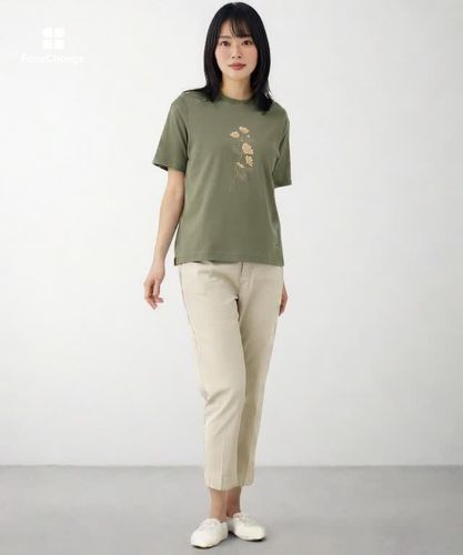 レディース コスモス プリント Tシャツ通販 [0302-55205