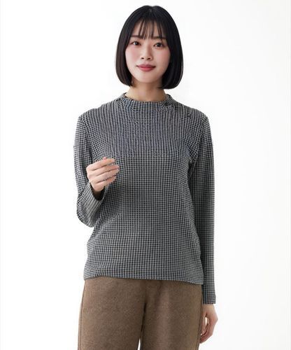 レディース ジャカード ハイネック カットソー通販 [0302-55224