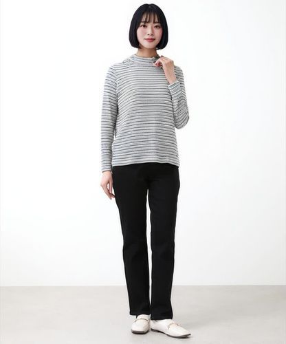 レディース ジャカード ハイネック プルオーバー通販 [0302-55236