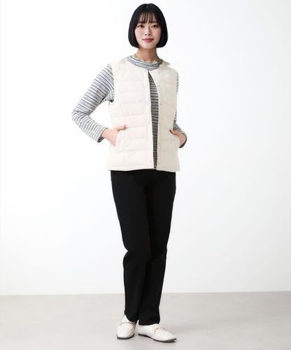 レディース ノーカラー ダウン ベスト【一部店舗限定】通販 [0304