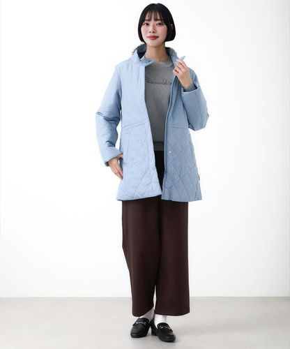 レディース キルティング切り替え 中綿 ジャケット【撥水加工】通販
