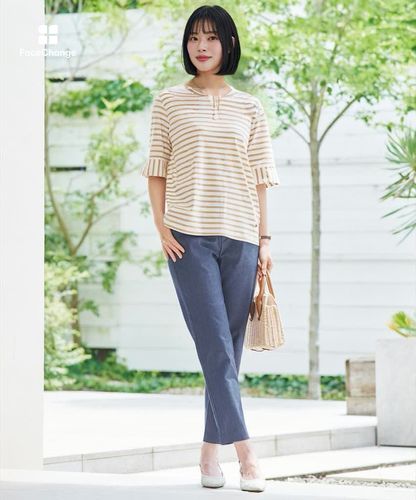 レディース プルオン テーパード パンツ 通販 [0305-44599