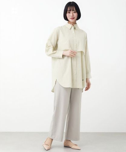 レディース シルクブレンド レイヤーデザイン チュニック通販 [0321