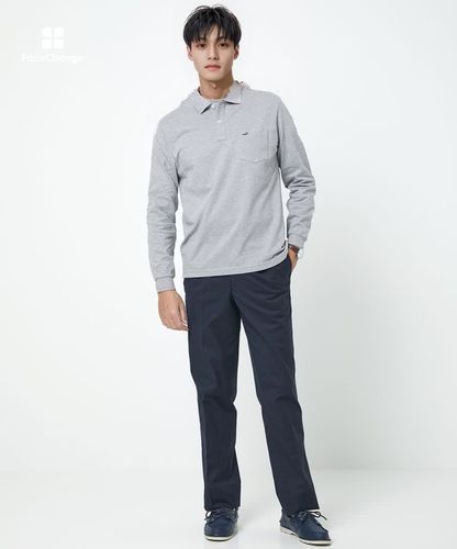 メンズ 【ベストセラー】ワンポイント長袖ポロシャツ【日本製】通販