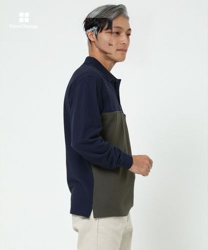 メンズ 配色切り替え ポロシャツ通販 [1002-56206] - クロコダイル