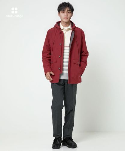 メンズ タフタ フード付き マウンテン パーカー通販 [1004-55408