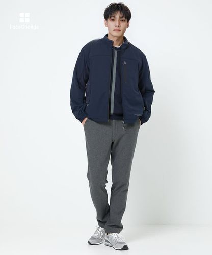 メンズ フリース切り替え スタンドカラー ブルゾン通販 [1502-56279