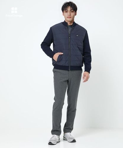 メンズ ニット ドッキング 中綿ブルゾン通販 [1503-57370