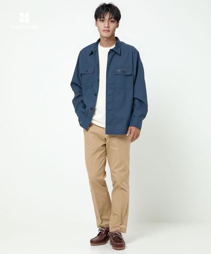 クロシェシャツジャケット メンズ ダブルポケット付き シャツジャケット通販 [1601-55100