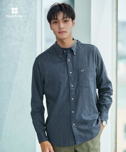 美品✨BRUNELLO CUCINELLI デニム ボタンダウンシャツ M Brunello Cucinelli メンズライトウェイトデニムシャツ () IFCHIC.COM