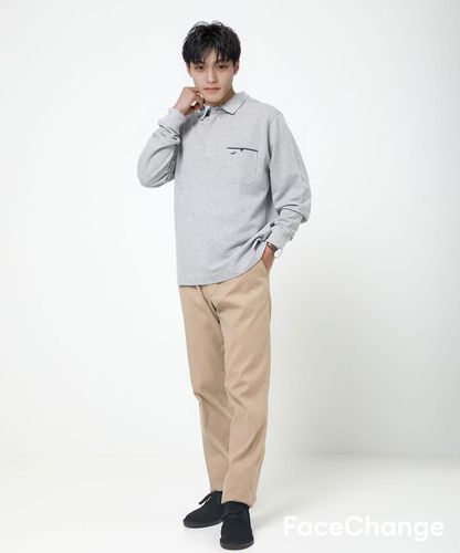 メンズ 鹿の子 メランジカラー ポロシャツ通販 [1602-55207