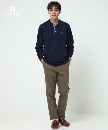 メンズ リブ襟 鹿の子 ポロシャツ通販 [1602-56204] - クロコダイル