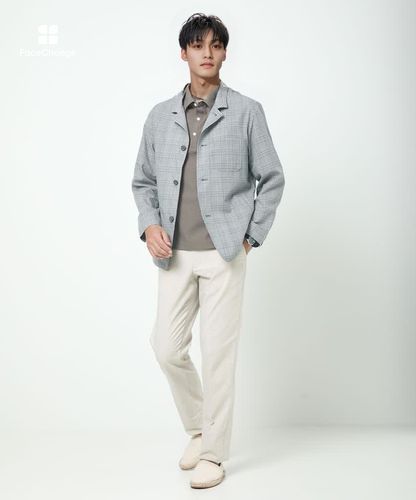 メンズ リップル生地 サマージャケット【吸汗速乾】通販 [1604-53406