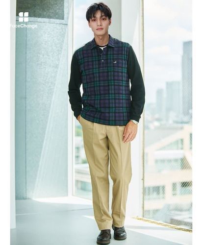 メンズ 【ベストセラー】ストレッチ 2タック チノパンツ【シワになり