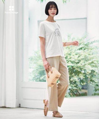 レディース マップ柄 サイドスリット Tシャツ【吸汗速乾】通販 [2002