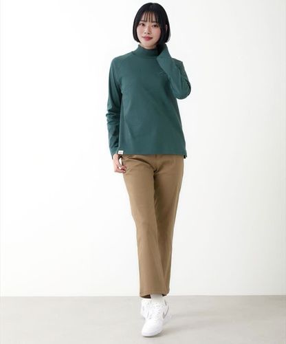 レディース スムース ハイネック カットソー 【ウガンダ オーガニック