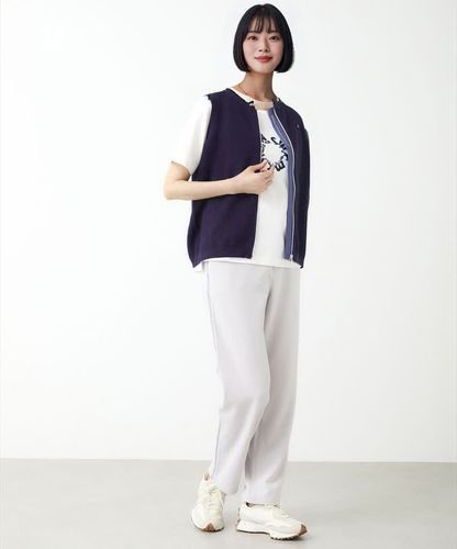 レディース ジップアップ ニット ベスト通販 [2003-55300