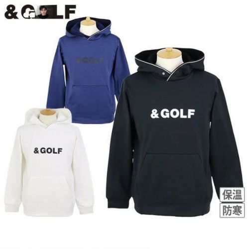 and per se & GOLF バックグリッドフリース プルパーカ Lサイズ 公式】＆GOLF バックグリッドフリース プルパーカ（メンズ