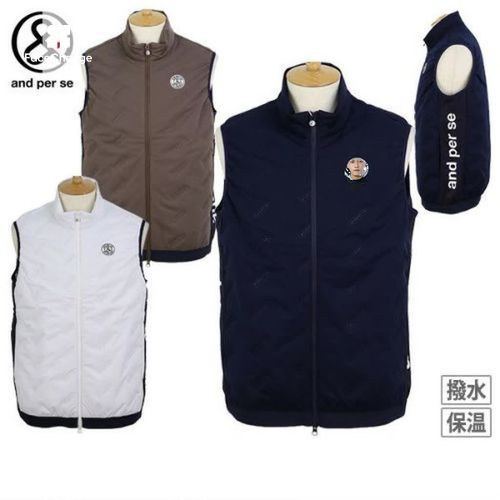 ベスト メンズ アンパスィ and per se 2025 秋冬 新作 ゴルフウェア