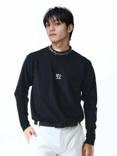 SY32 BY SWEETY ハイネックカットソー M ブラック モダール ストレッチ