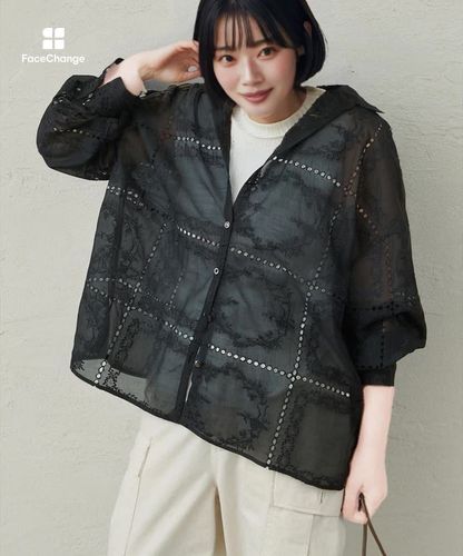 パッチワーク刺繍レースブラウス | PUAL CE CIN(ピュアルセシン