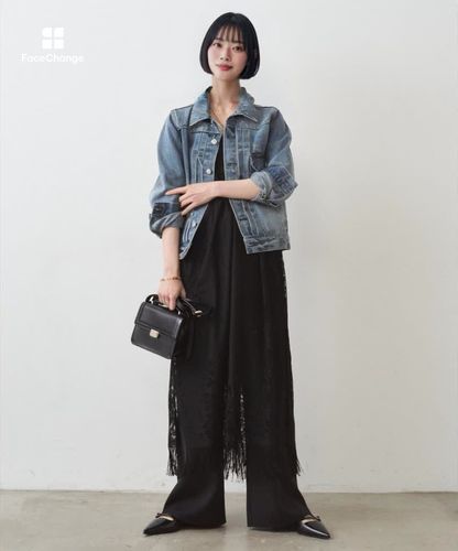ラウンジドレス　20周年限定ヴィンテージライク　デニムジャケット ヴィンテージライクデニムジャケット | LOUNGEDRESS(ラウンジドレス