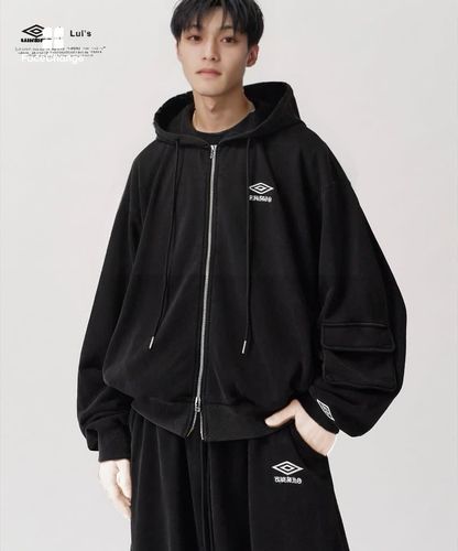 UMBRO for Lui's】フェードボリュームスウェットジップパーカー