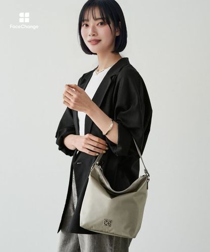 撥水】スタンダードミニショルダーバッグ <クラウズナイロン> | russet