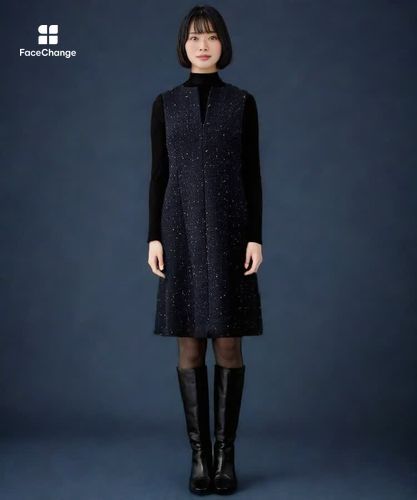 コズミックツイードジャンパースカート|ANAYI OFFICIAL ONLINE STORE