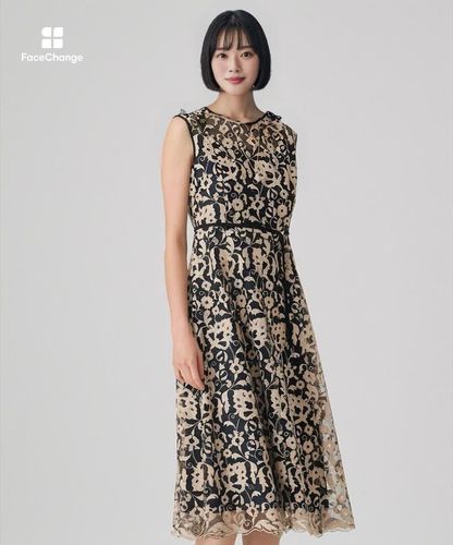 ホップフラワーレースフレア ワンピース|ANAYI OFFICIAL ONLINE STORE