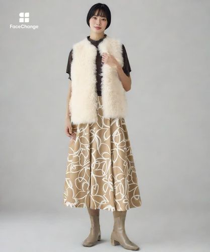 カシミヤファーニットコンビジレ|ANAYI OFFICIAL ONLINE STORE｜アナイ