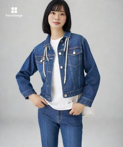 ストレッチデニムペプラム ジャケット|ANAYI OFFICIAL ONLINE STORE