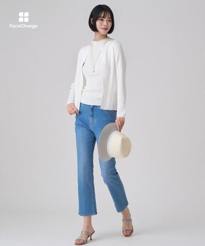 ストレッチデニムストレートパンツ|ANAYI OFFICIAL ONLINE STORE