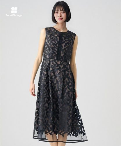 リーフチュールフレア ワンピース|ANAYI OFFICIAL ONLINE STORE