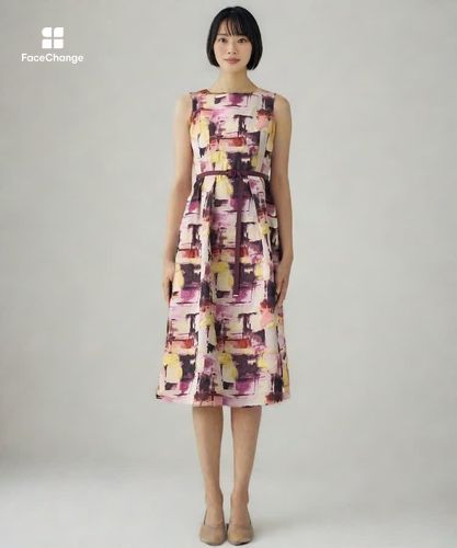 チェックジャガードタックフレア ワンピース|ANAYI OFFICIAL ONLINE