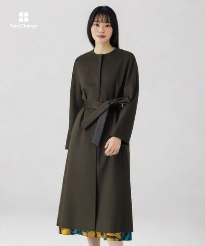 カシミヤベルト付きクルーコート|ANAYI OFFICIAL ONLINE STORE｜アナイ