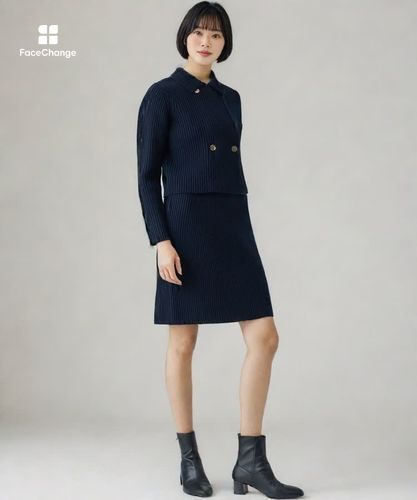 セットアップ対応商品】スーパージロン襟付き カーディガン|ANAYI