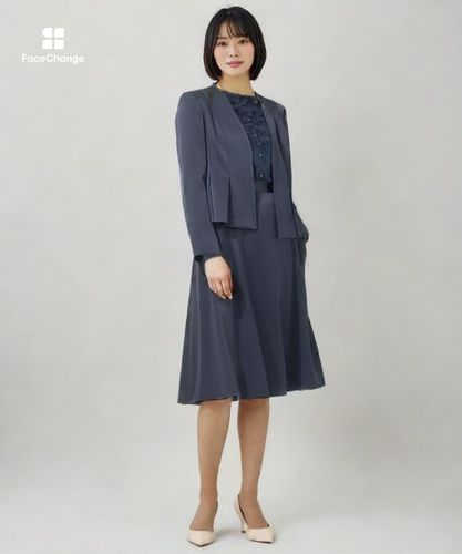 Eternal Line 2025】トリアセサテンタックペプラム ジャケット|ANAYI