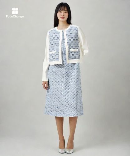 Eternal Line 2025】ミックスツイードフレア ワンピース|ANAYI