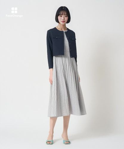 サッカーストレッチクロップドブルゾン|ANAYI OFFICIAL ONLINE STORE