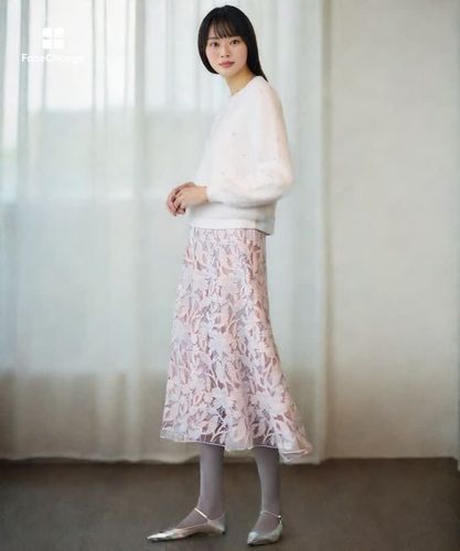 スノーフラワーエンブロイダリー スカート|ANAYI OFFICIAL ONLINE