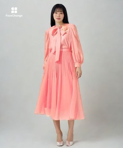 Eternal Line 2025】シアーオーガンジープリーツ スカート|ANAYI