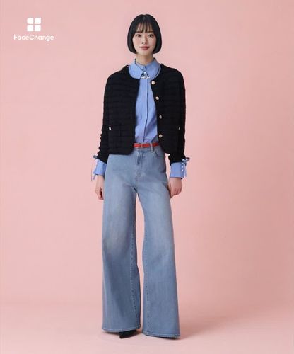 ストレッチデニムワイドパンツ|ANAYI OFFICIAL ONLINE STORE｜アナイ