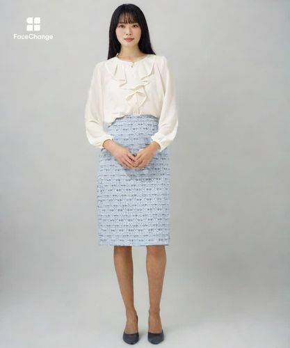 Eternal Line 2025】ジョーゼットカラミラッフル ブラウス|ANAYI