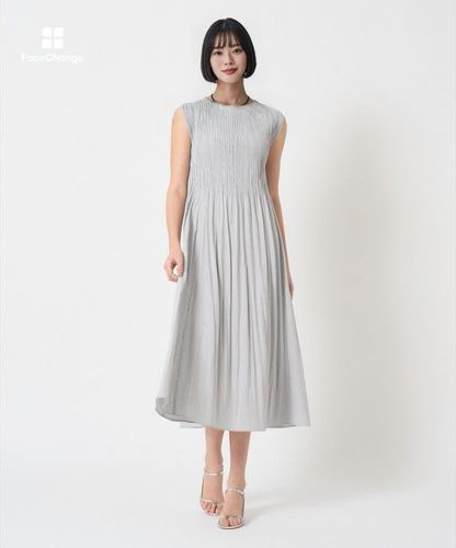 サッカーストレッチプリーツ ワンピース|ANAYI OFFICIAL ONLINE STORE